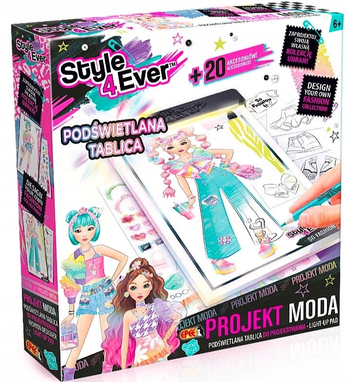 Moda Project - Podsvietená dizajnová tabuľa
